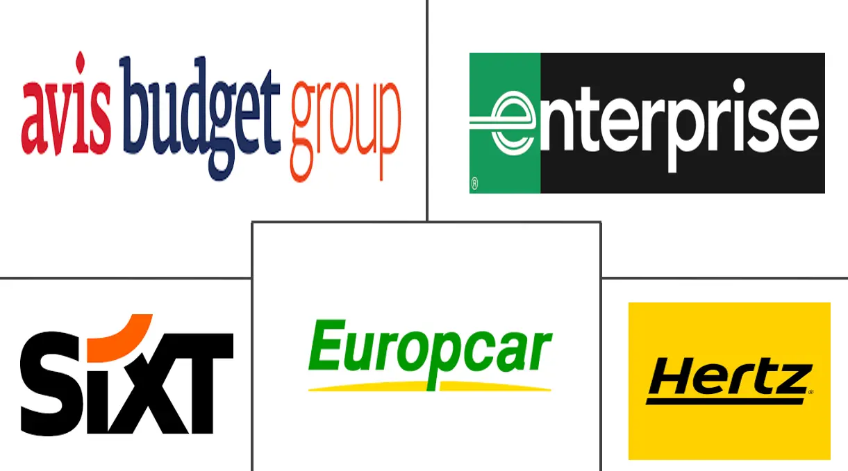 Major players in Europe Vehicle Rental industry