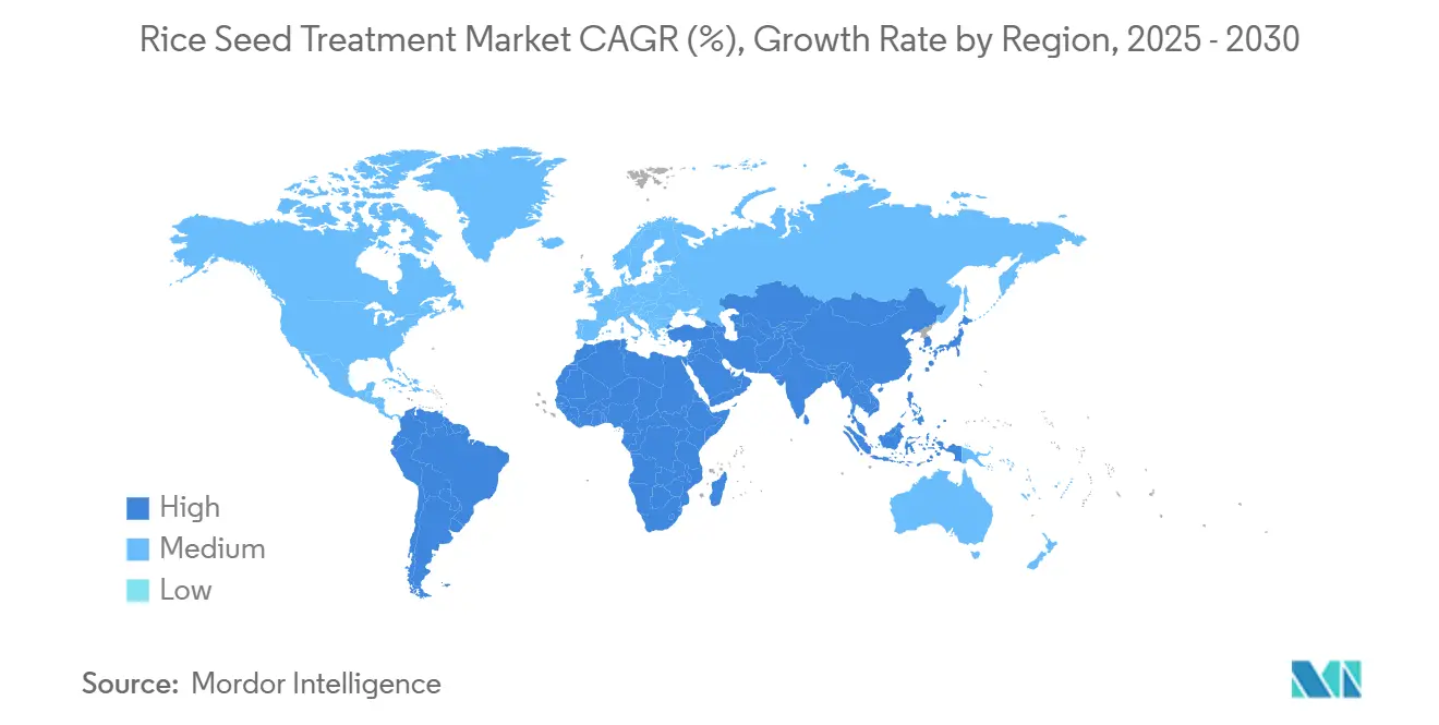 Rice Seed Treatment Market CAGR (%), Growth Rate by Region