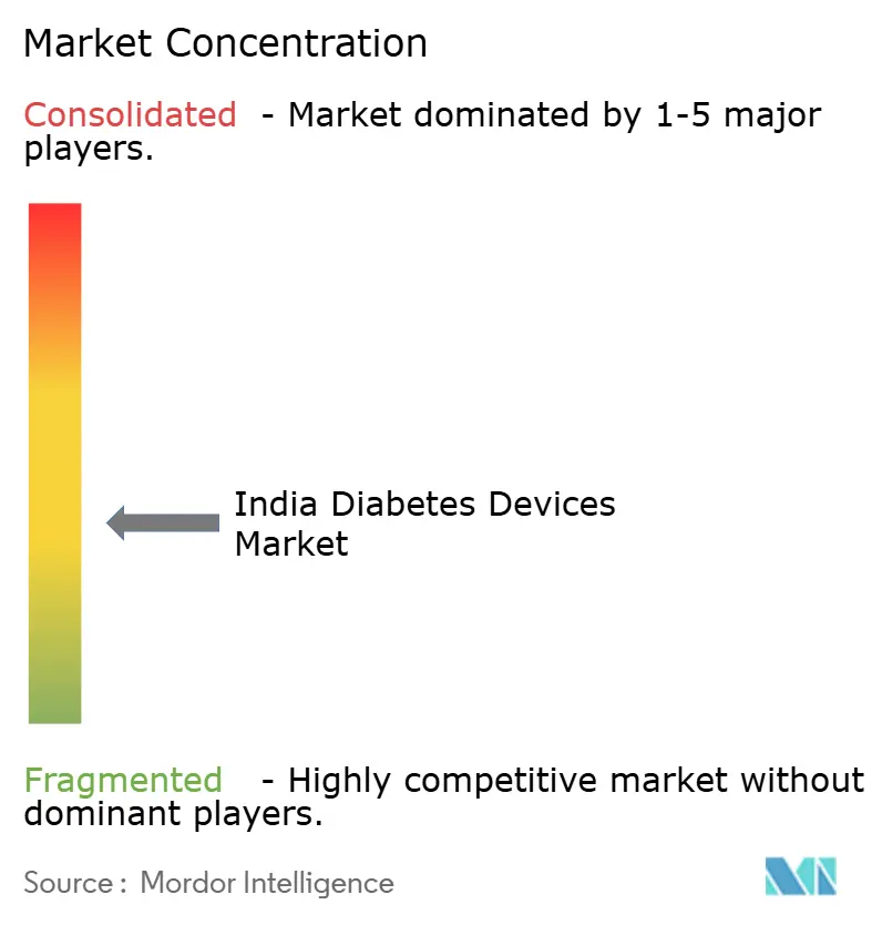 India Diabetes Devices Market Concentration