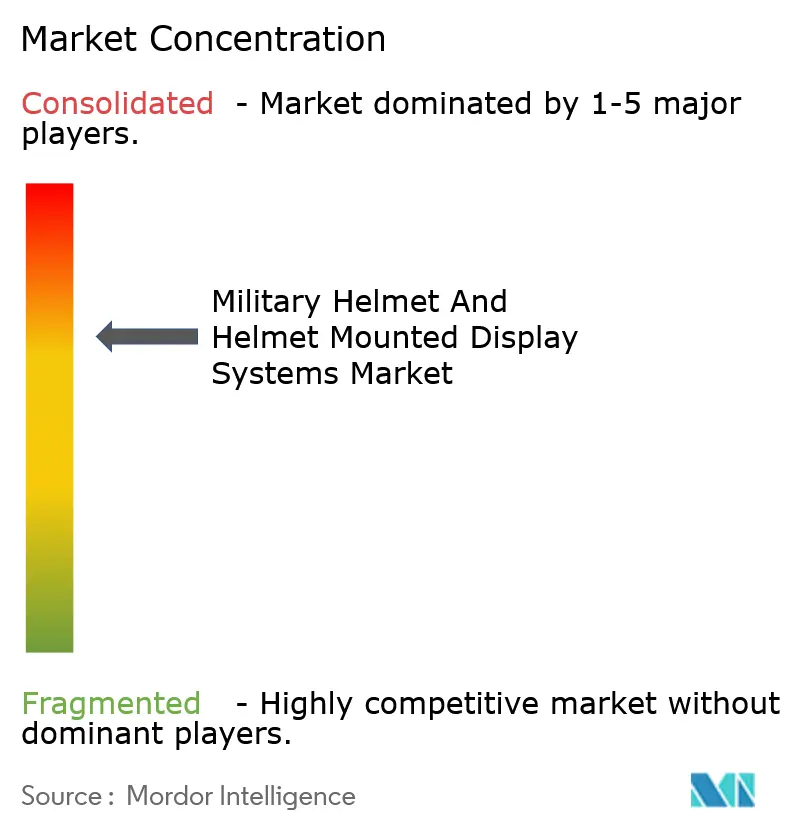 Military Helmet and Helmet Mounted Display Systems Market Concentration